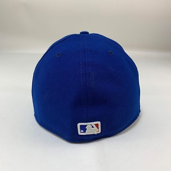Toronto Blue Jays MLB Blue White New Era 40th Season Patch Fitted Hat Mens 7 3/8 - Picture 4 of 6